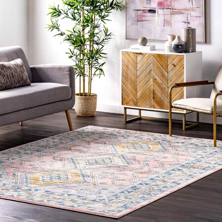 Nuloom Louise Tribal Diamond Area Rug 8ft x 10ft RZBD102A-8010